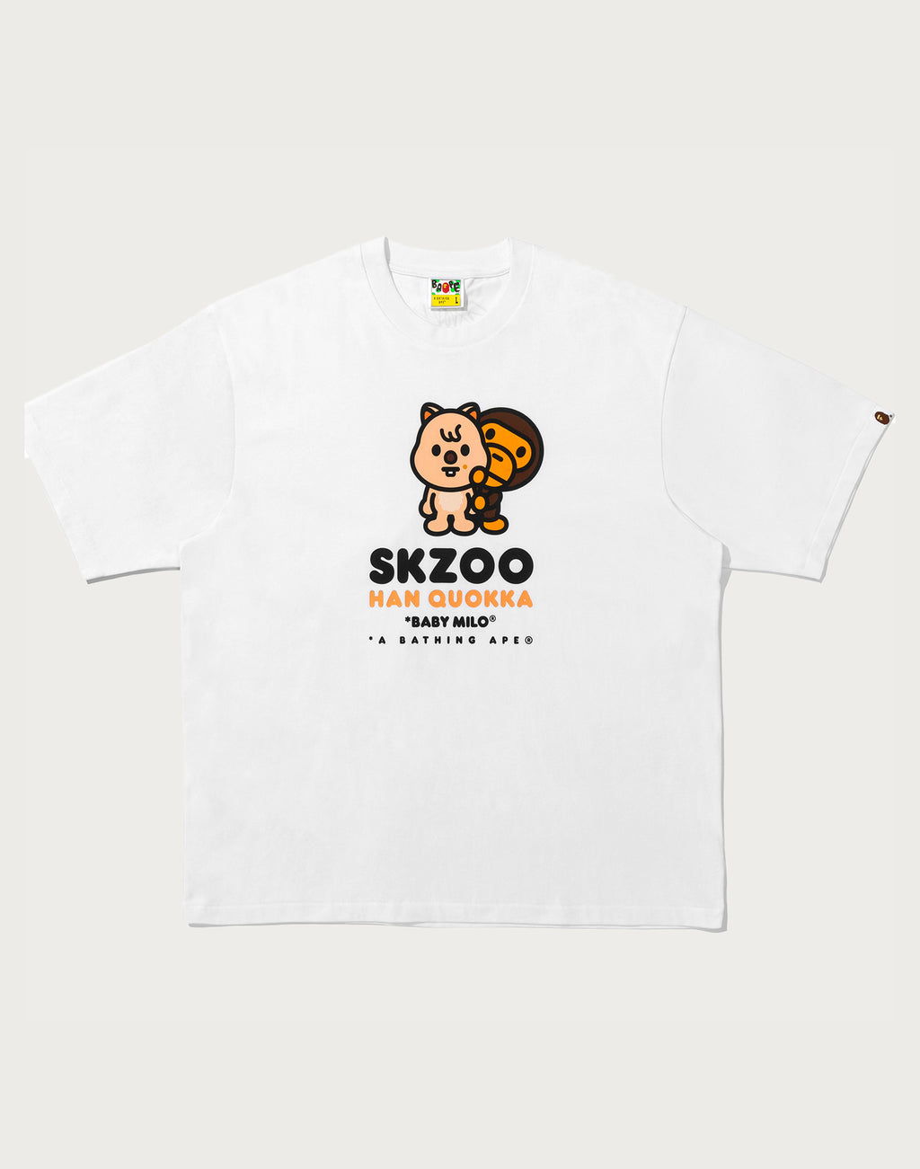 BAPE X STRAY KIDS HAN QUOKKA BABY MILO TEE MENS