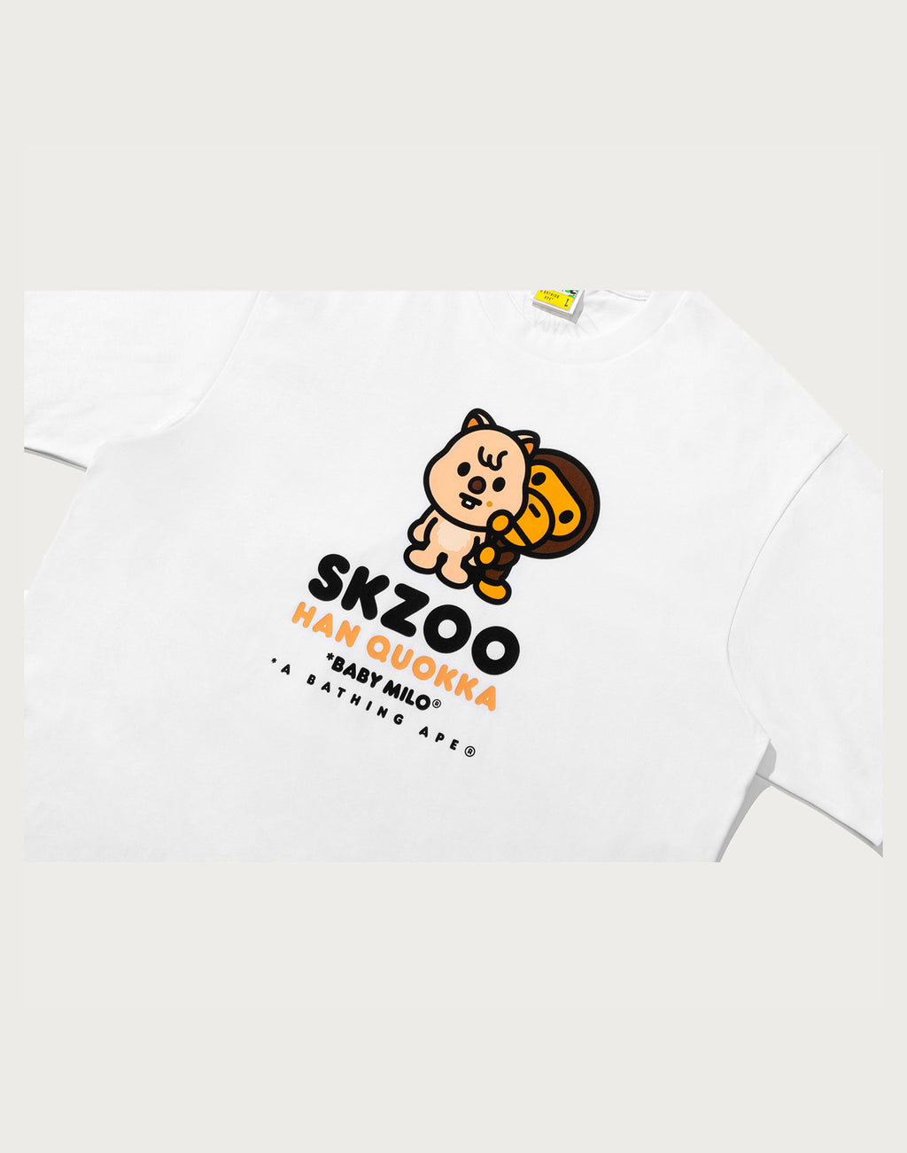 BAPE X STRAY KIDS HAN QUOKKA BABY MILO TEE MENS