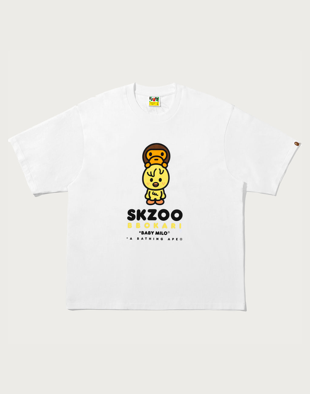 BAPE X STRAY KIDS BBOKARI BABY MILO TEE MENS