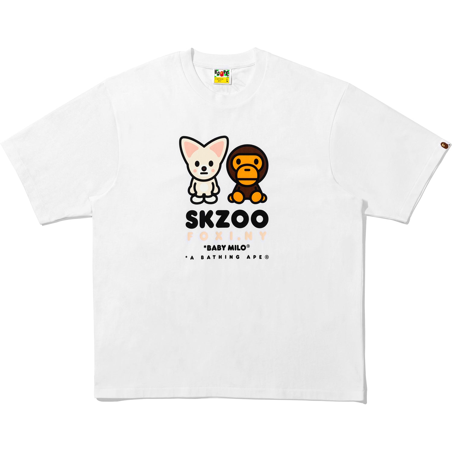BAPE X STRAY KIDS FOXI.NY BABY MILO TEE MENS – us.bape.com