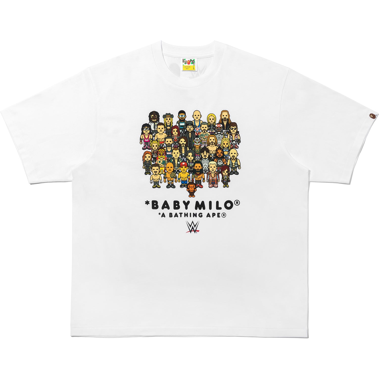 メンズ 【 BAPE X WWE 】WRESTLERS BABY MILO BAPE X WWE WRESTLERS BABY MILO RELAXED FIT TEE MENS – us.bape.com