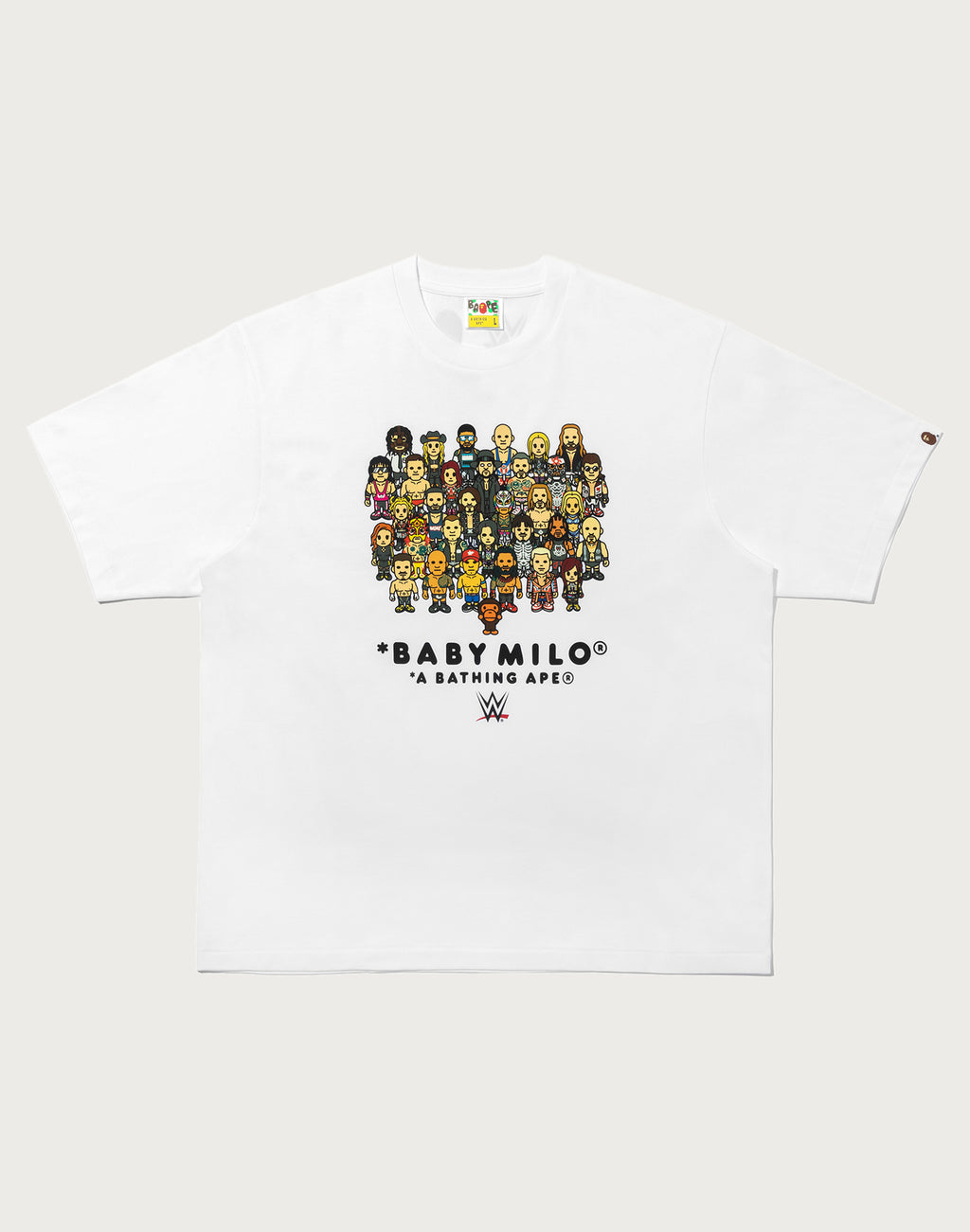 BAPE X WWE WRESTLERS BABY MILO RELAXED FIT TEE MENS