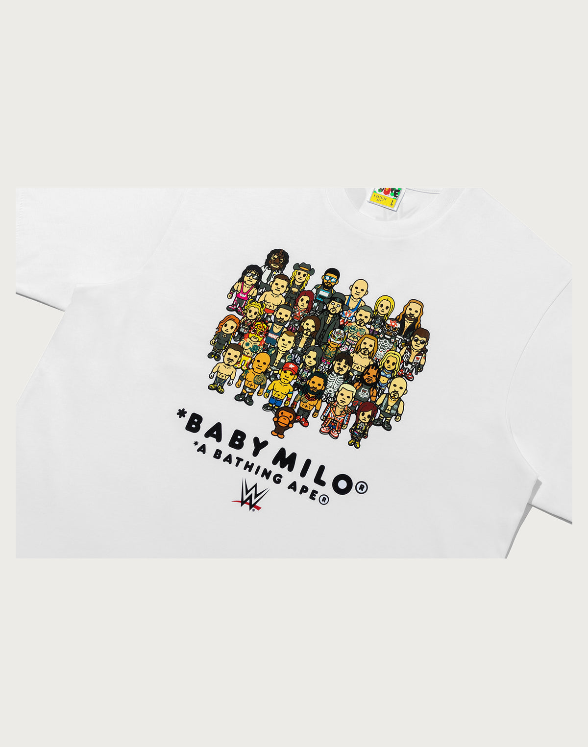 BAPE X WWE WRESTLERS BABY MILO RELAXED FIT TEE MENS