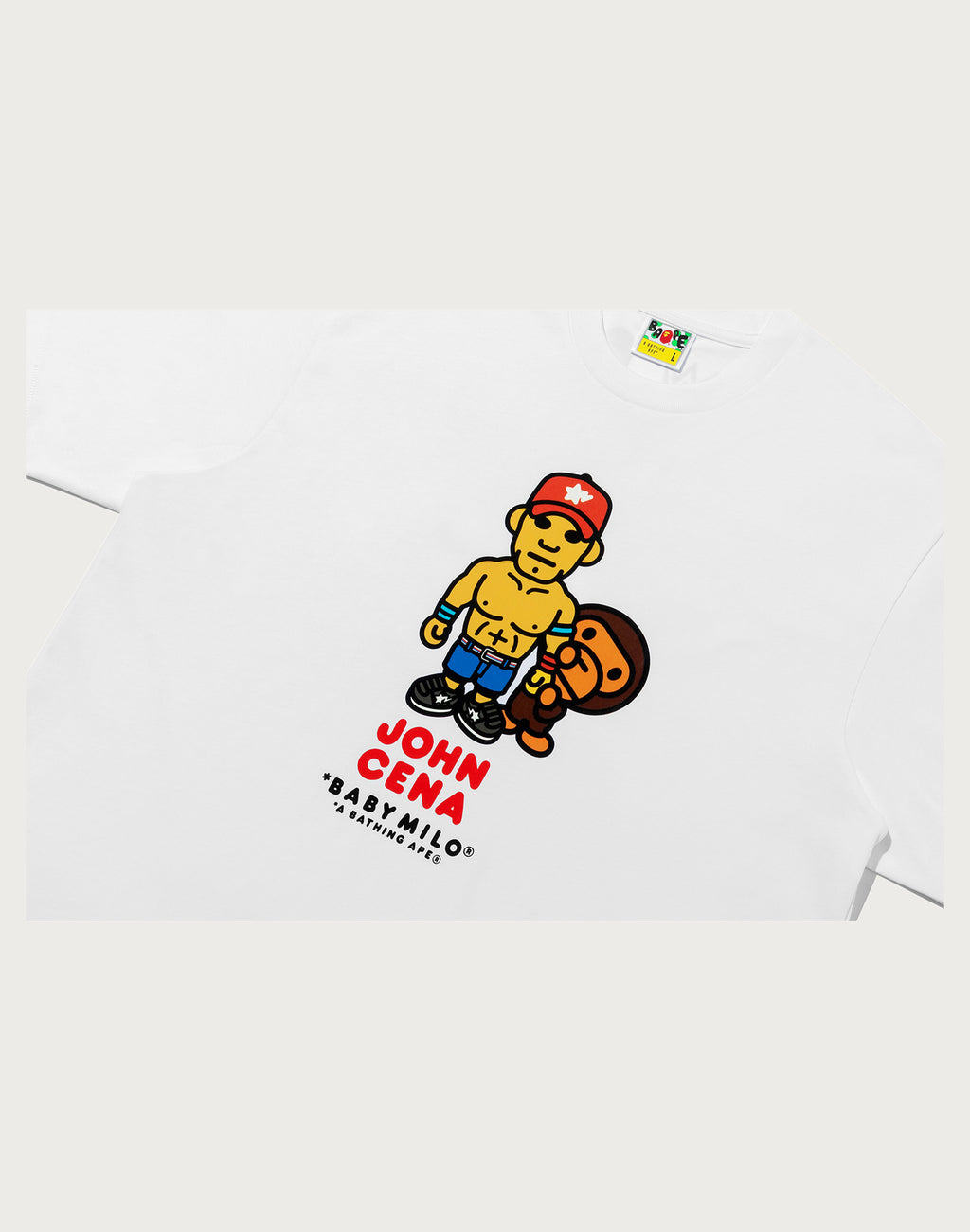 BAPE X WWE JOHN CENA BABY MILO RELAXED FIT TEE MENS