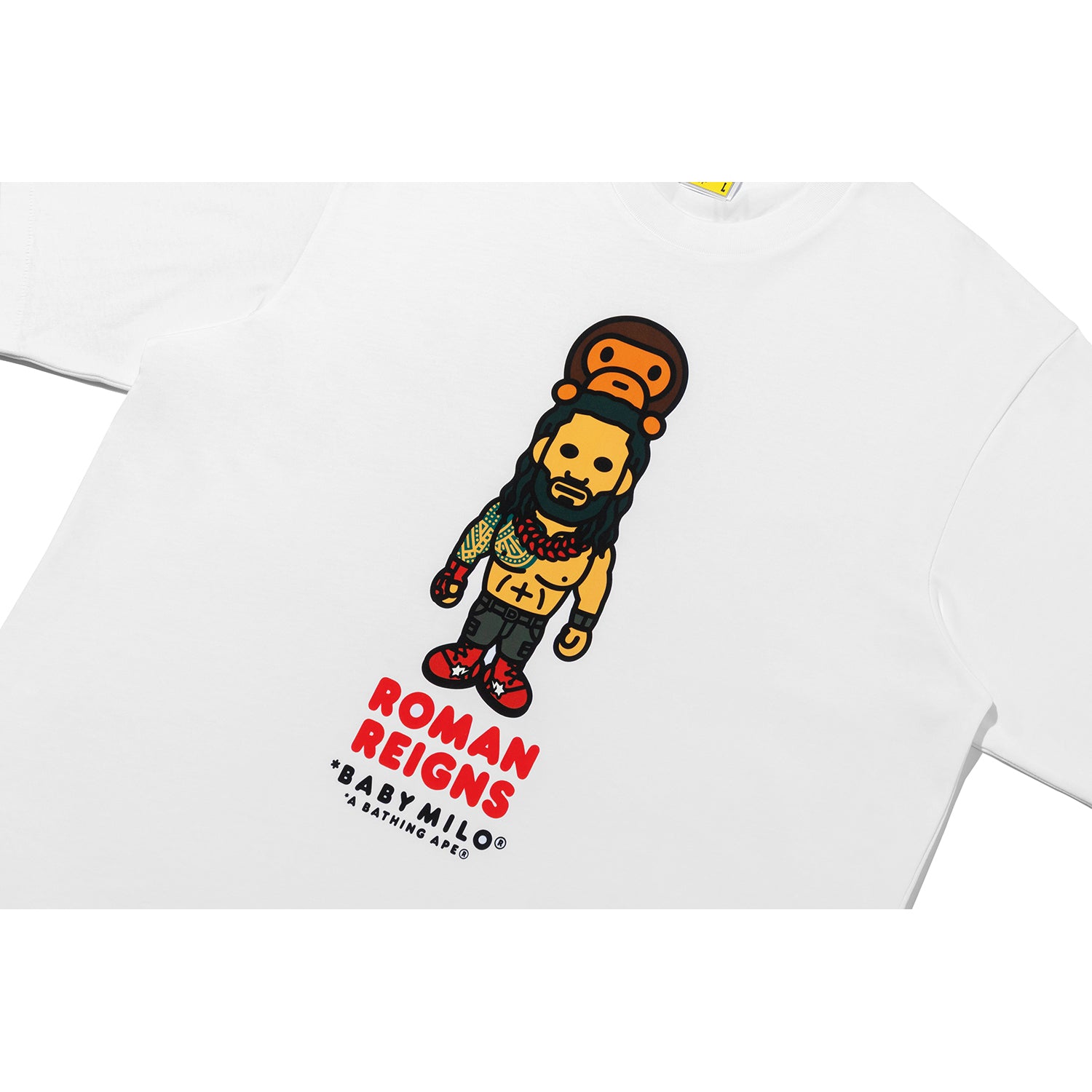 BAPE X WWE ROMAN REIGNS BABY MILO RELAXED FIT TEE MENS – us.bape.com