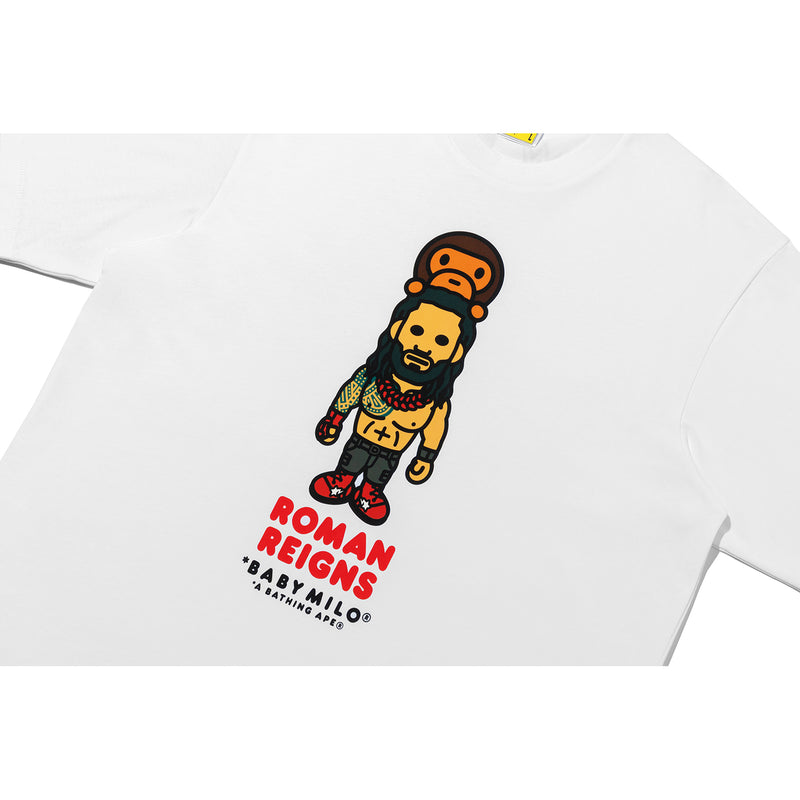 BAPE X WWE ROMAN REIGNS BABY MILO RELAXED FIT TEE MENS