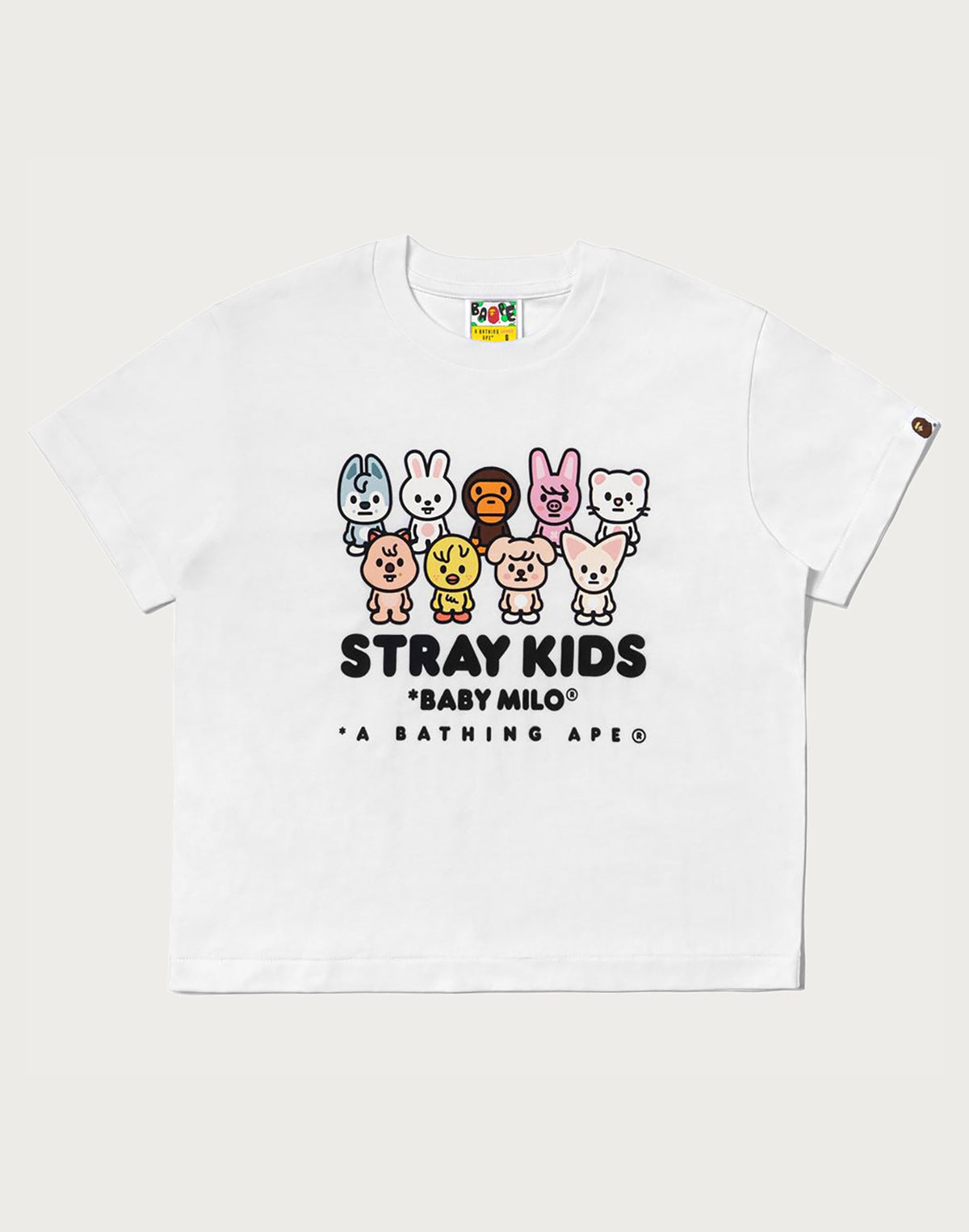 BAPE X STRAYKIDS BABY MILO WITH SKZOO FAMILY RELAXED FIT TEE LADIES