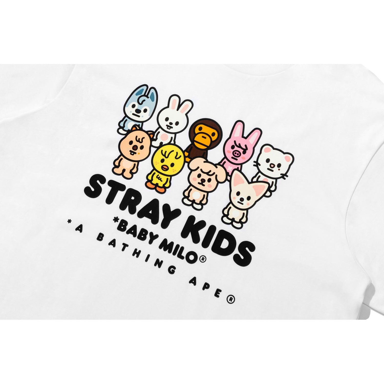 BAPE X STRAYKIDS BABY MILO WITH SKZOO FAMILY RELAXED FIT TEE