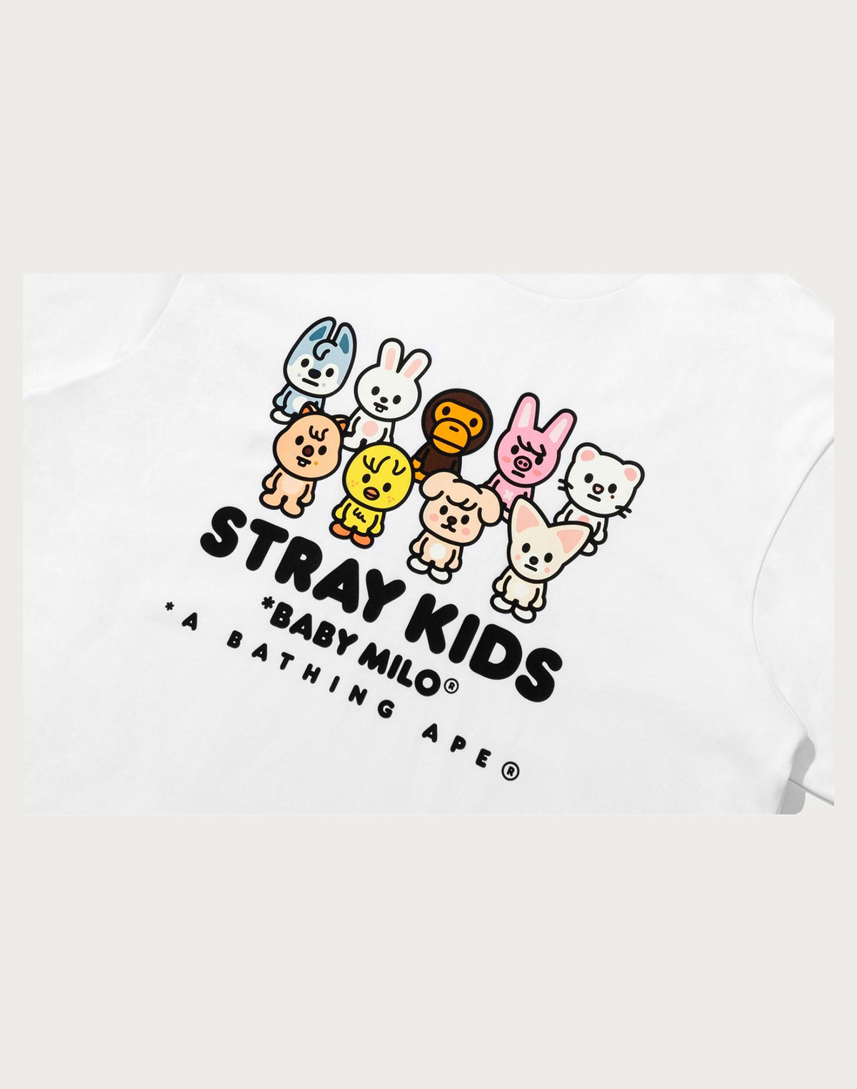 BAPE X STRAYKIDS BABY MILO WITH SKZOO FAMILY RELAXED FIT TEE LADIES