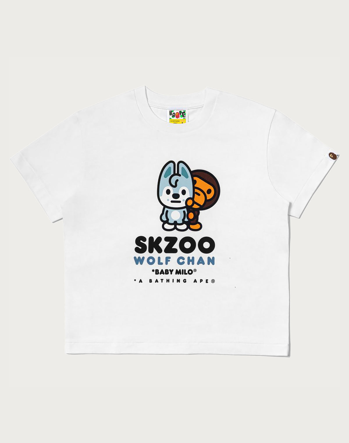 BAPE X STRAYKIDS WOLF CHAN BABY MILO TEE LADIES