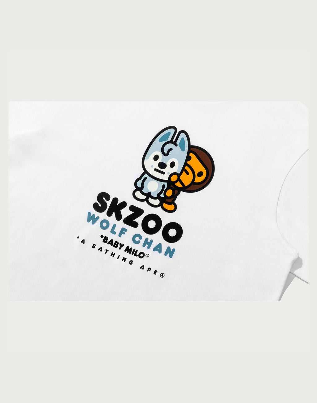 BAPE X STRAYKIDS WOLF CHAN BABY MILO TEE LADIES