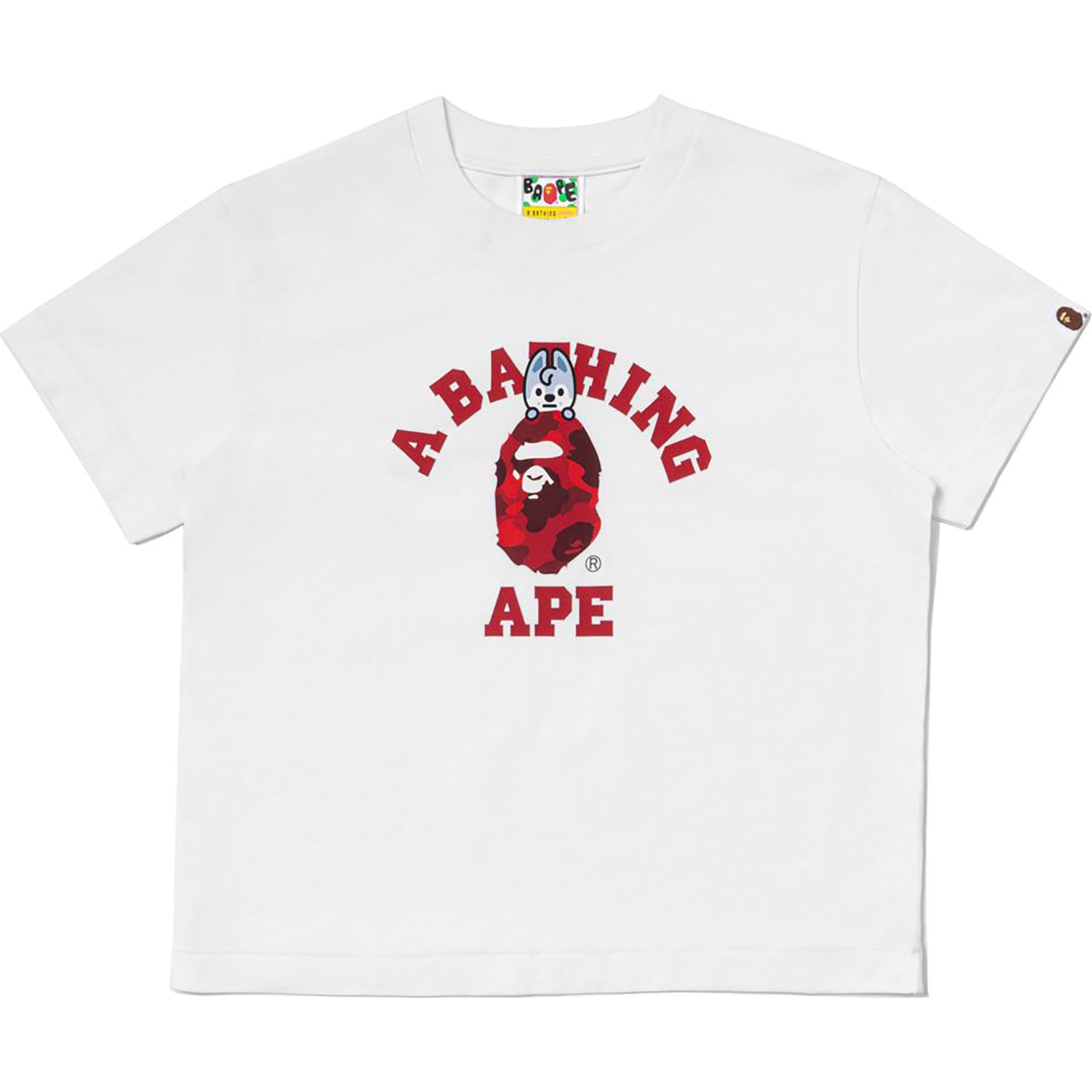 BAPE X STRAYKIDS WOLF CHAN COLLEGE TEE LADIES – us.bape.com