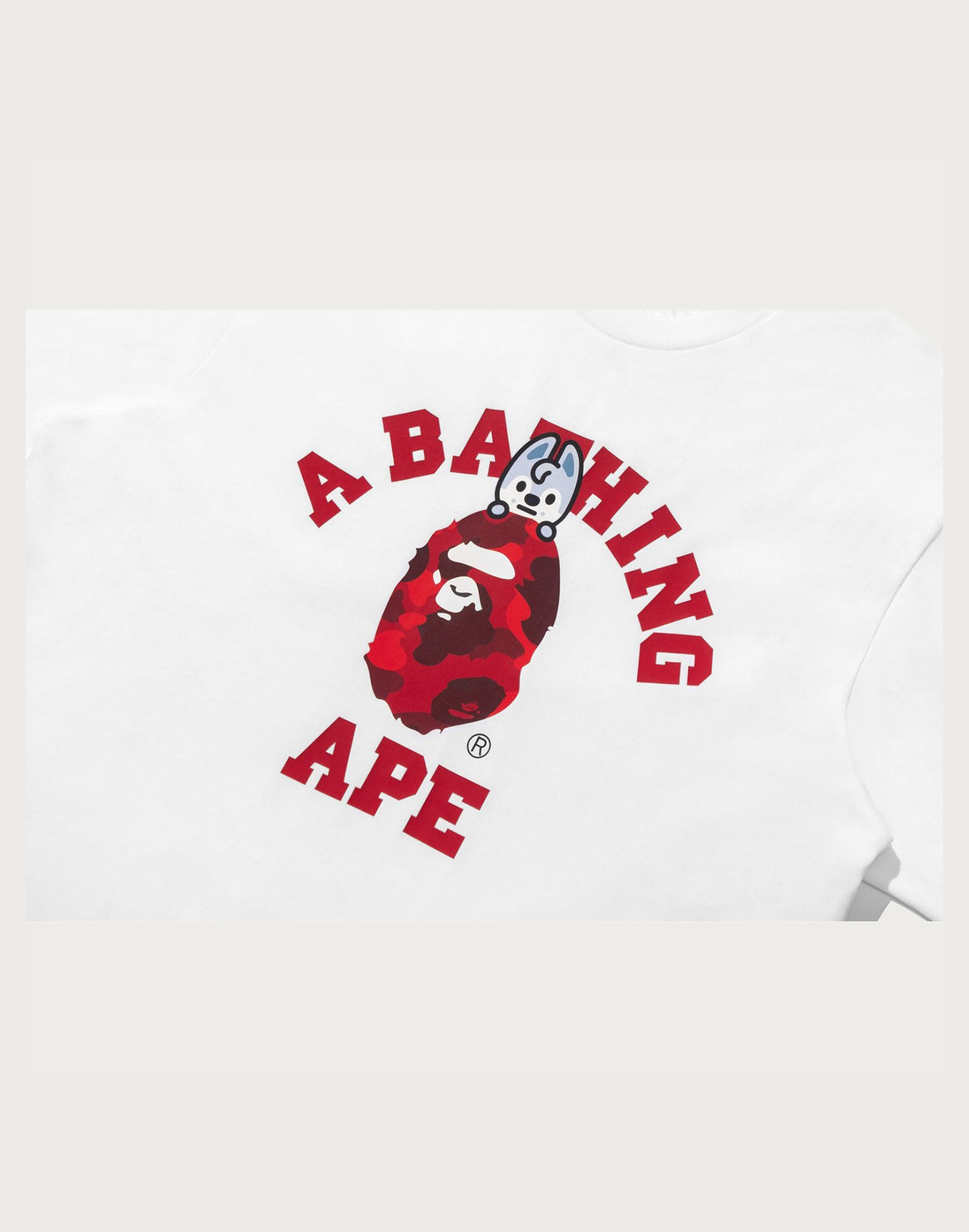 BAPE X STRAYKIDS WOLF CHAN COLLEGE TEE LADIES