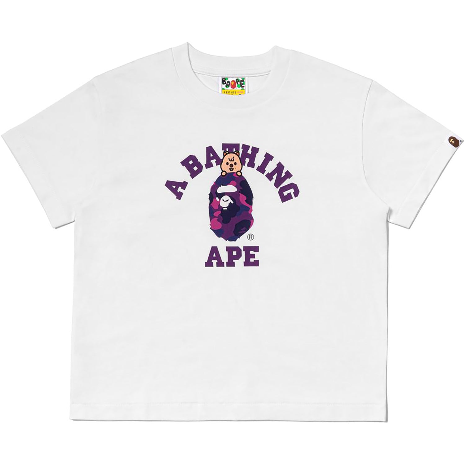 BAPE X STRAYKIDS HAN QUOKKA COLLEGE TEE LADIES – us.bape.com