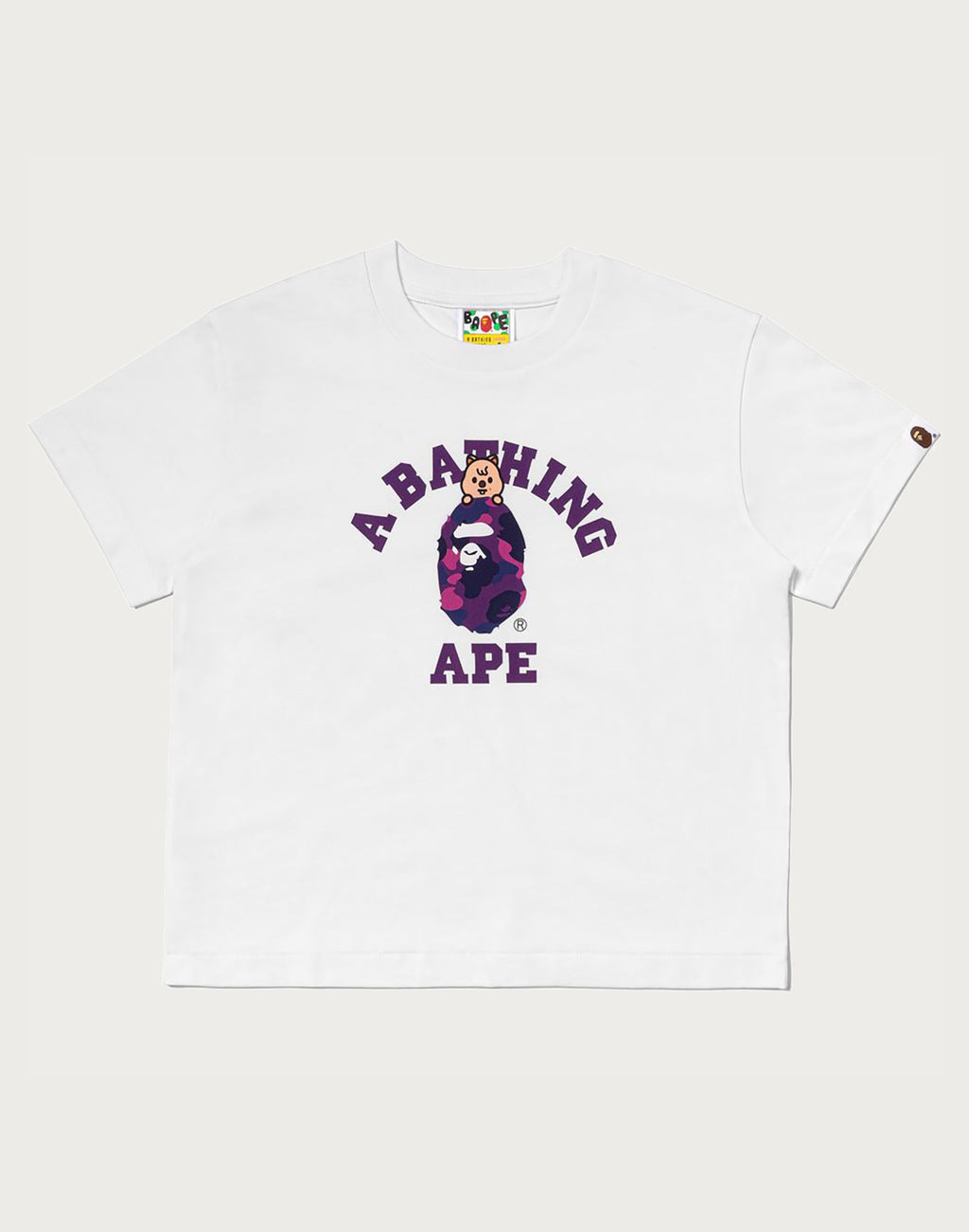 BAPE X STRAYKIDS HAN QUOKKA COLLEGE TEE LADIES
