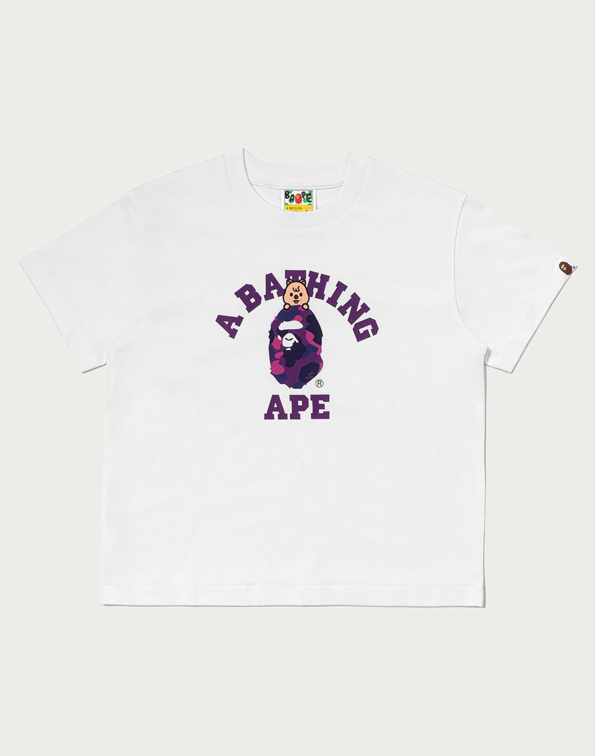 BAPE X STRAYKIDS HAN QUOKKA COLLEGE TEE LADIES