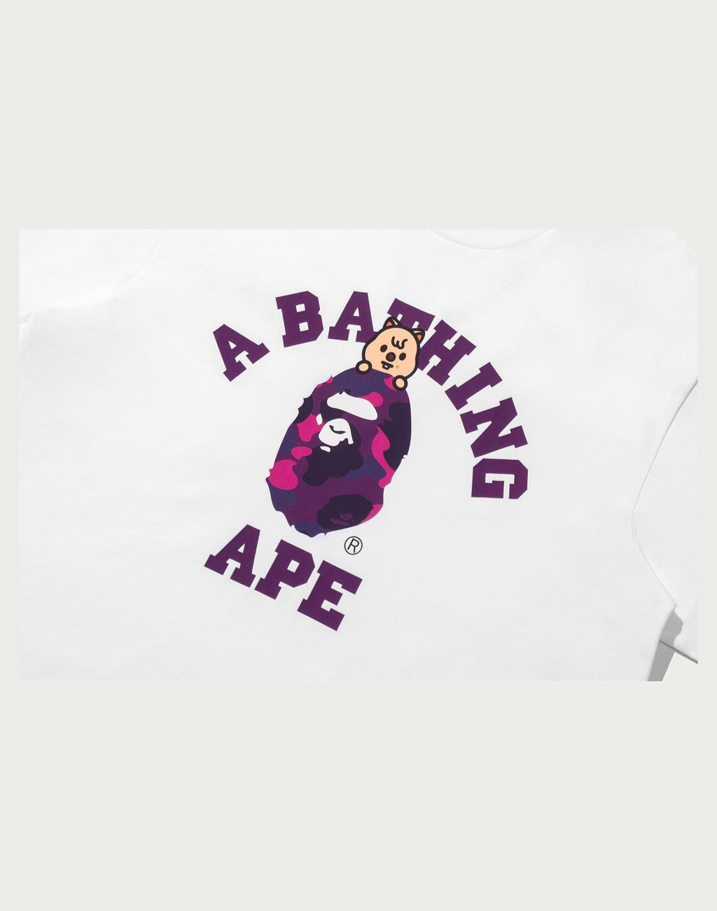 BAPE X STRAYKIDS HAN QUOKKA COLLEGE TEE LADIES