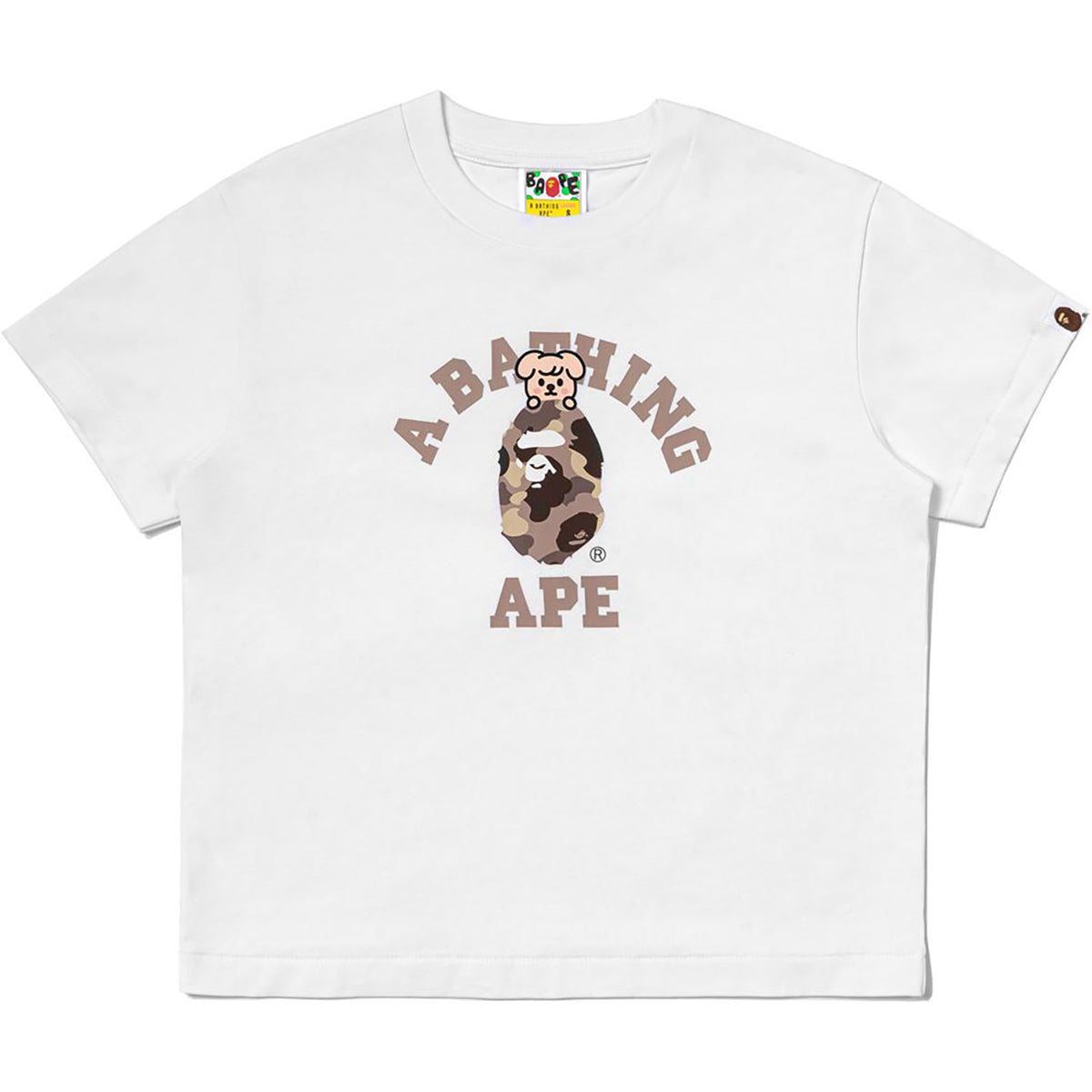 BAPE X STRAYKIDS PUPPYM COLLEGE TEE LADIES