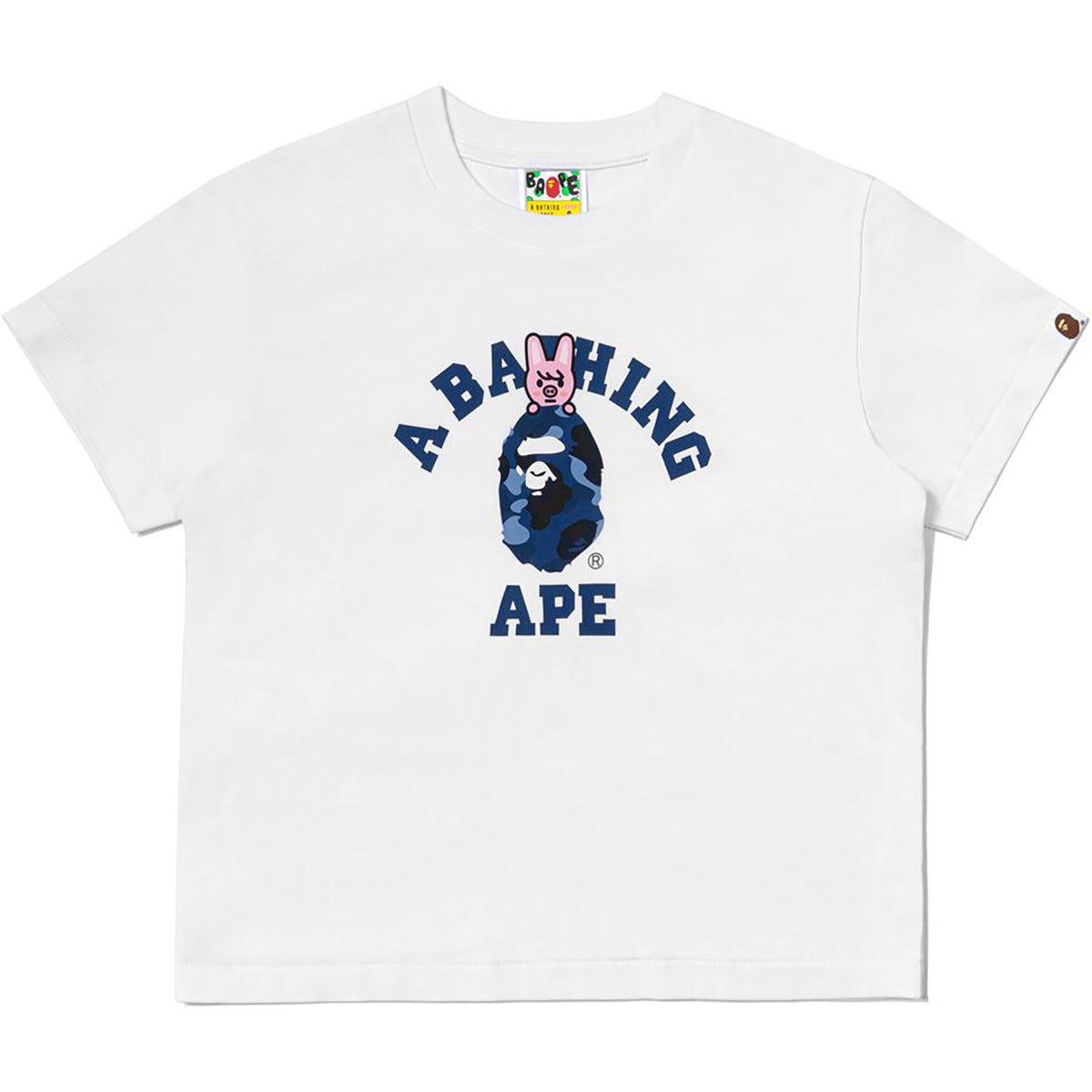 BAPE X STRAYKIDS DWAEKKI COLLEGE TEE LADIES