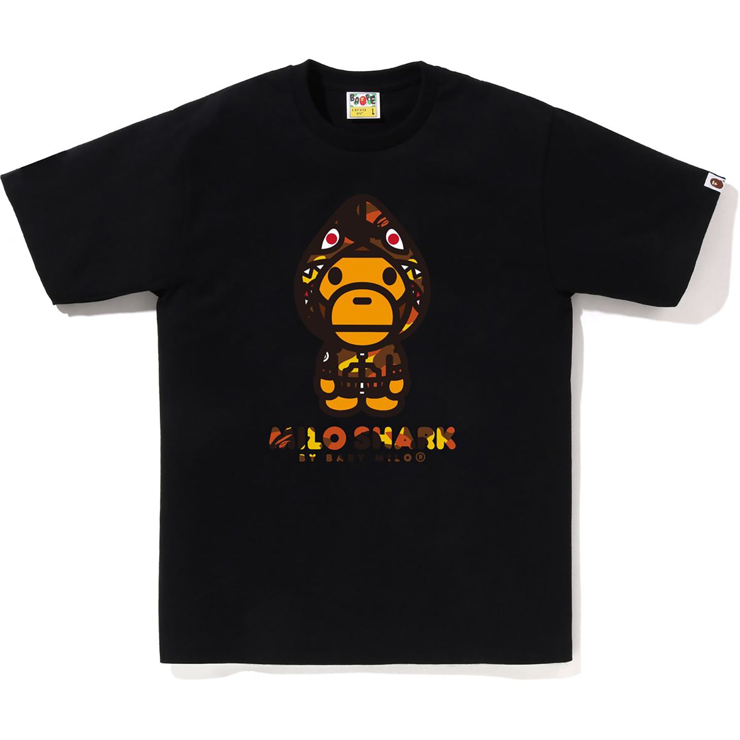 1ST CAMO MILO SHARK FZH TEE MENS – us.bape.com