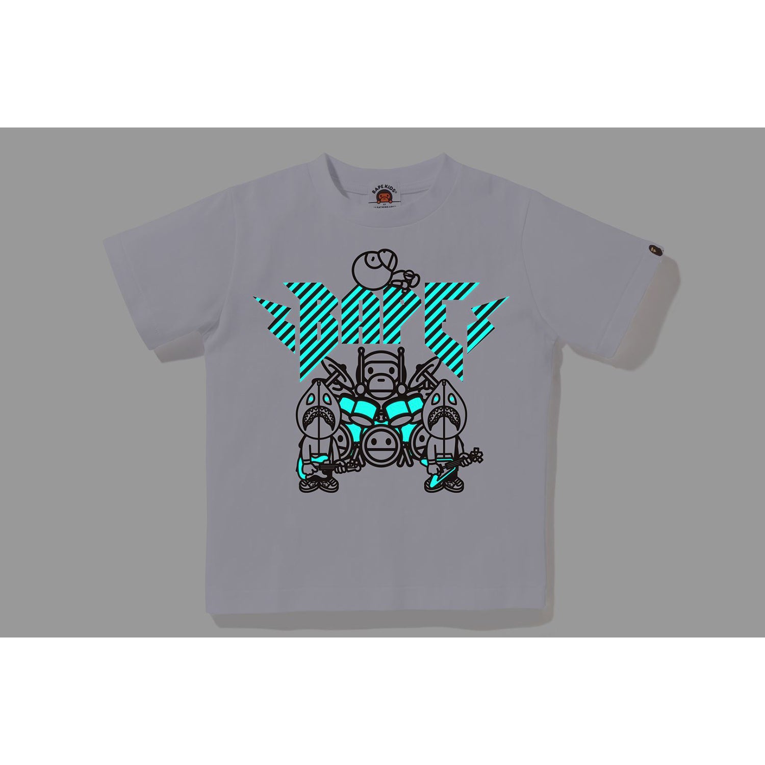 新品未使用 BABY MILO ROCK BAND RLX TEE ブラック Buy BAPE Baby Milo Rock Band RLX Tee 'Black' - 2G80 110 016
