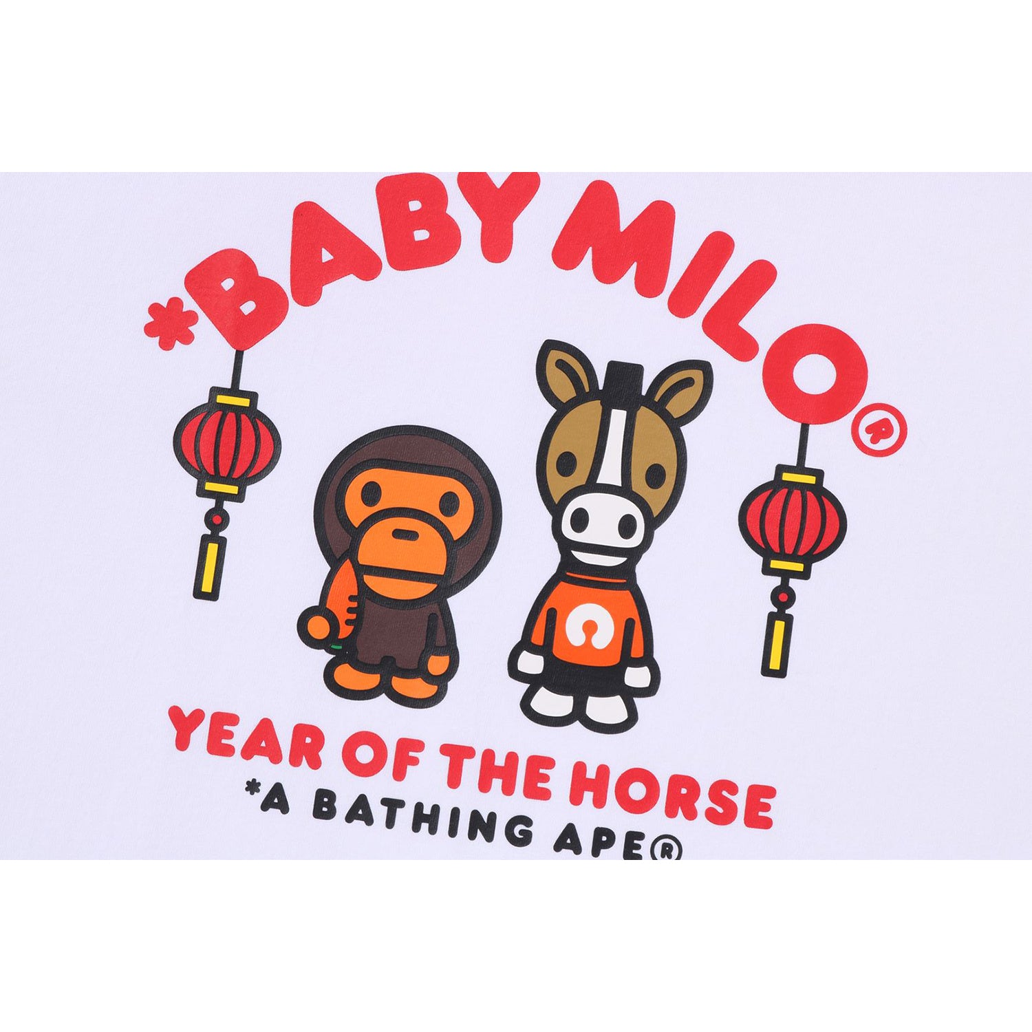 YEAR OF THE HORSE BABY MILO TEE MENS – us.bape.com