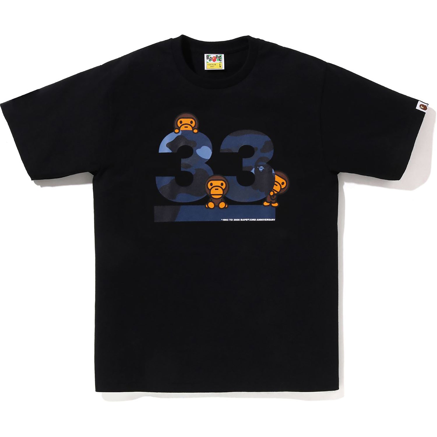 A BATHING APE 33RD ANNIV. BABY MILO TEE MENS – us.bape.com