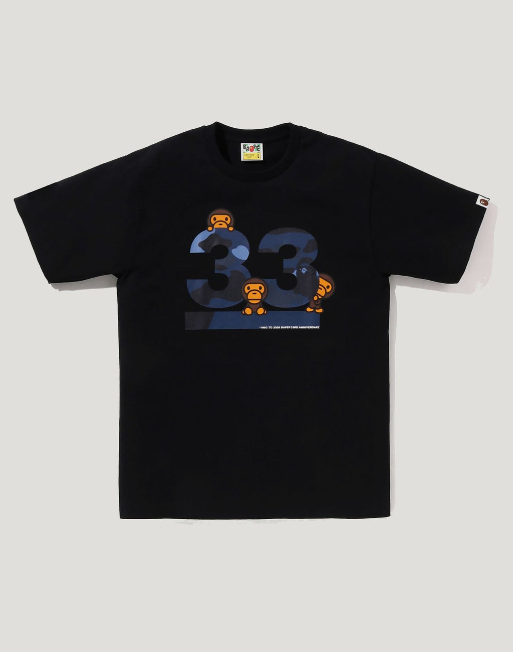 A BATHING APE 33RD ANNIV. BABY MILO TEE MENS
