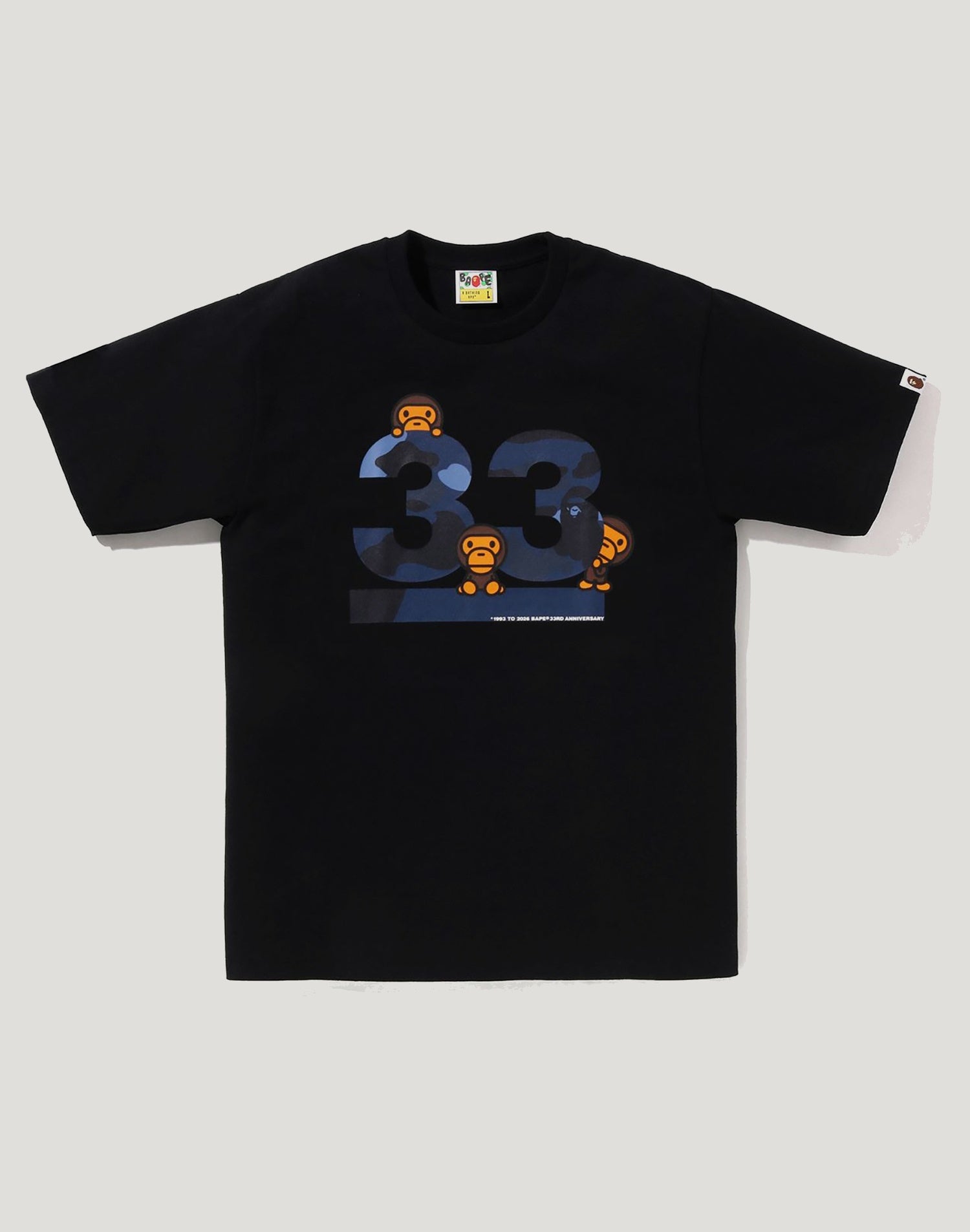 A BATHING APE 33RD ANNIV. BABY MILO TEE MENS