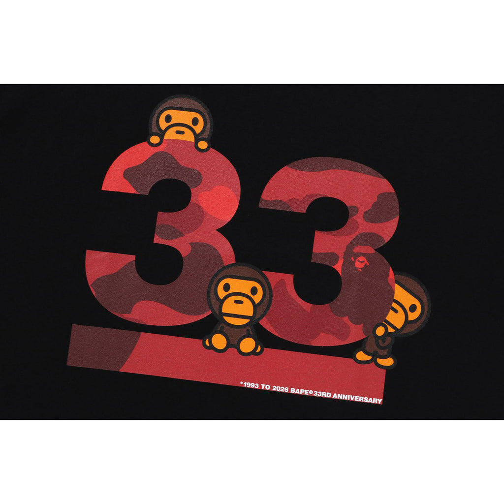 A BATHING APE 33RD ANNIV. BABY MILO TEE MENS