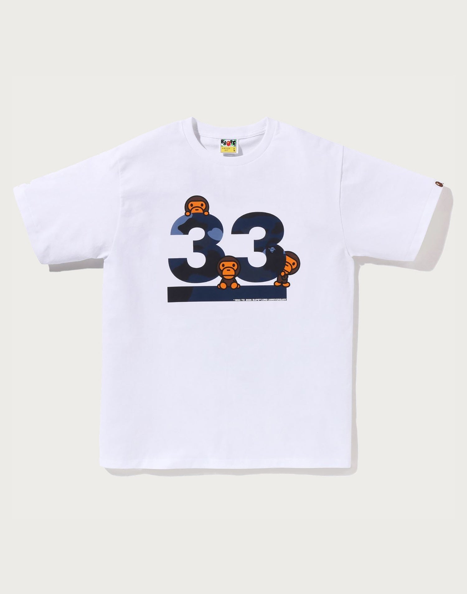 A BATHING APE 33RD ANNIV. BABY MILO TEE MENS