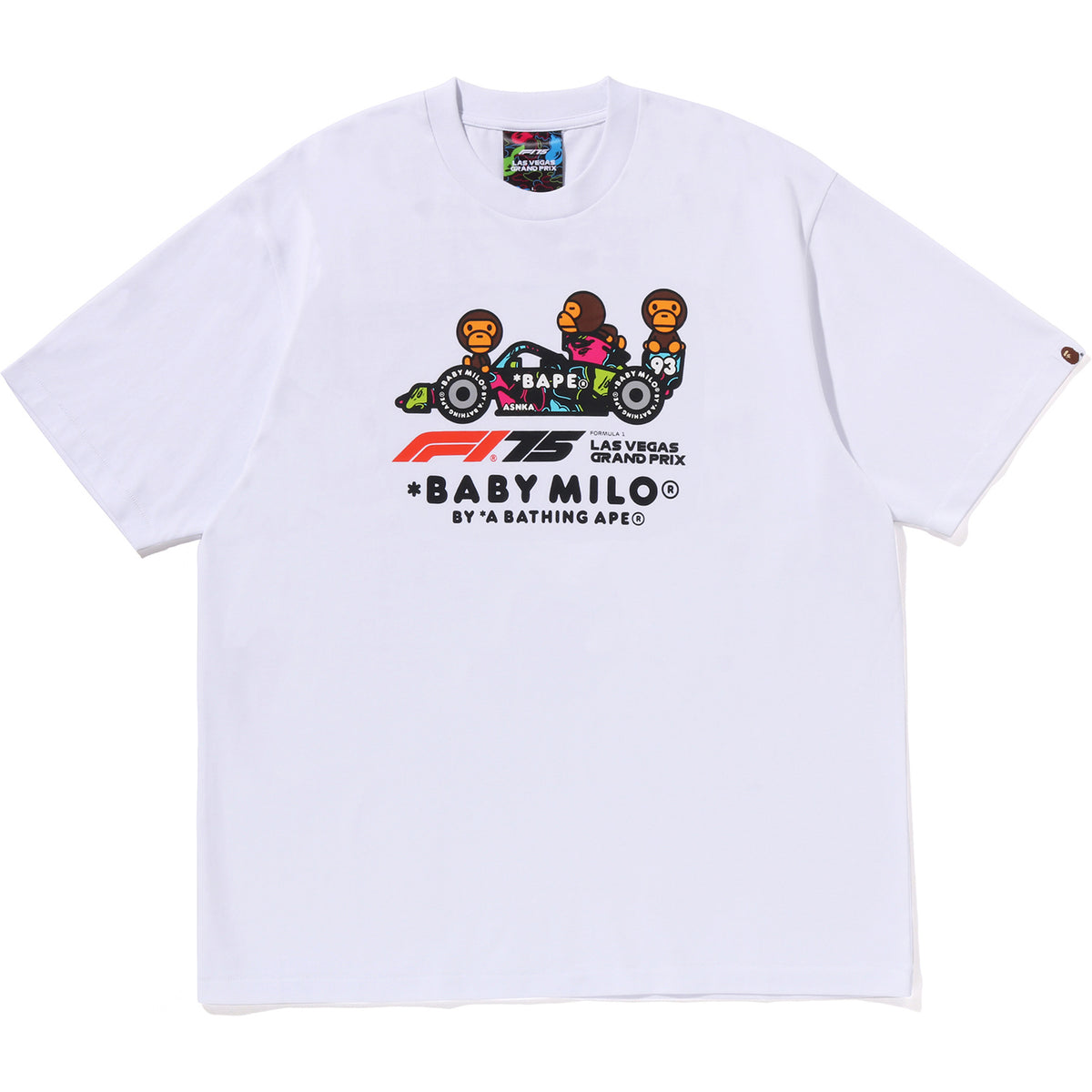 BAPE X F1LV MILO RELAXED FIT TEE MENS