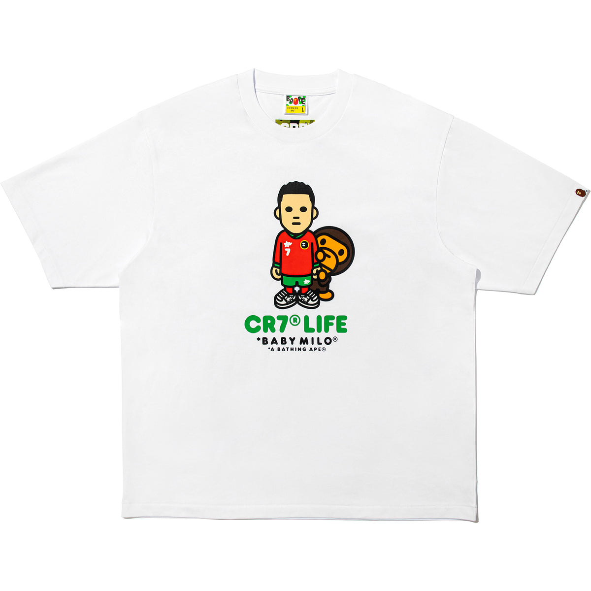 BAPE X CR7 LIFE BABY MILO RELAXED FIT TEE MENS