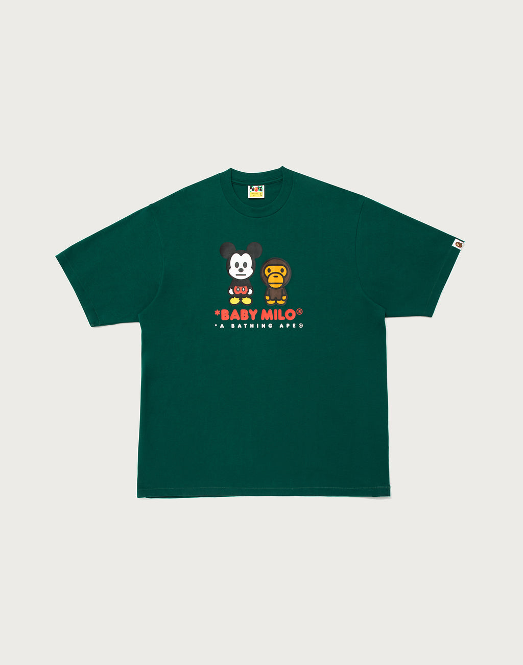 BAPE X DISNEY MICKEY MOUSE BABY MILO RELAXED FIT TEE MENS