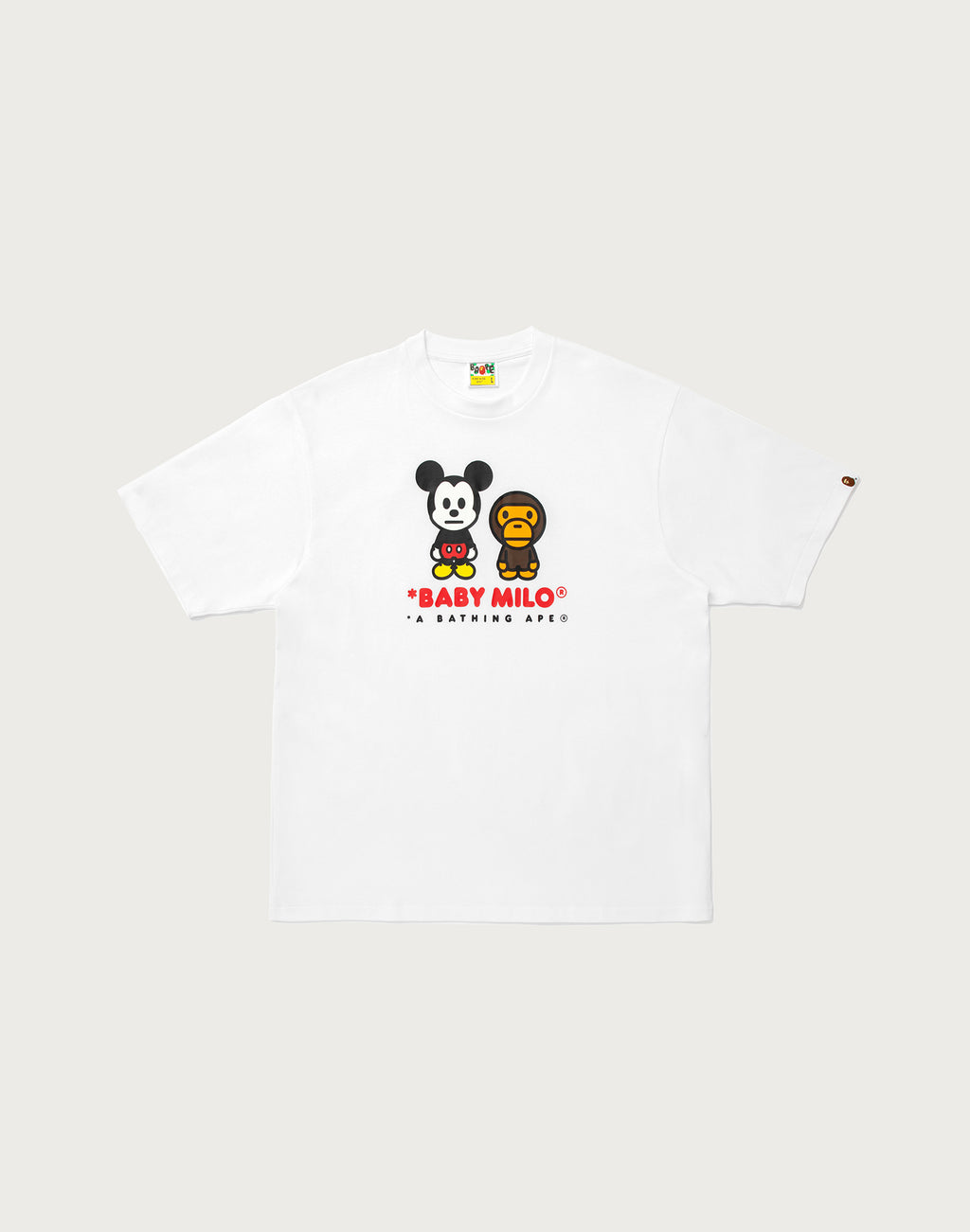 BAPE X DISNEY MICKEY MOUSE BABY MILO RELAXED FIT TEE MENS
