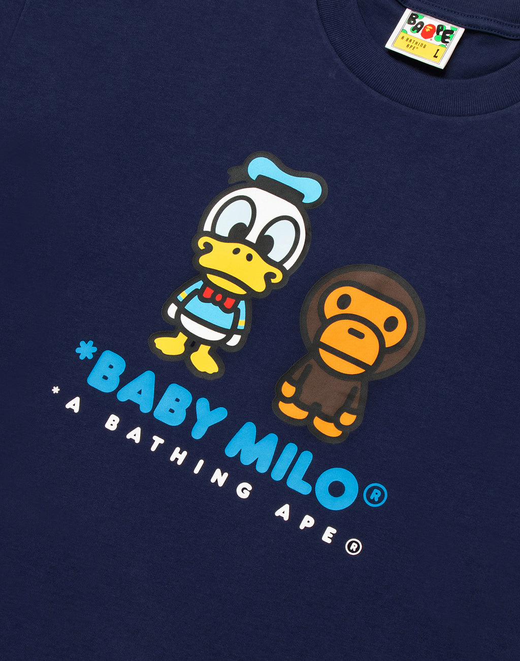 BAPE X DISNEY DONALD DUCK BABY MILO RELAXED FIT TEE MENS