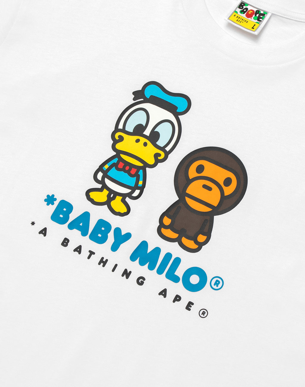 BAPE X DISNEY DONALD DUCK BABY MILO RELAXED FIT TEE MENS