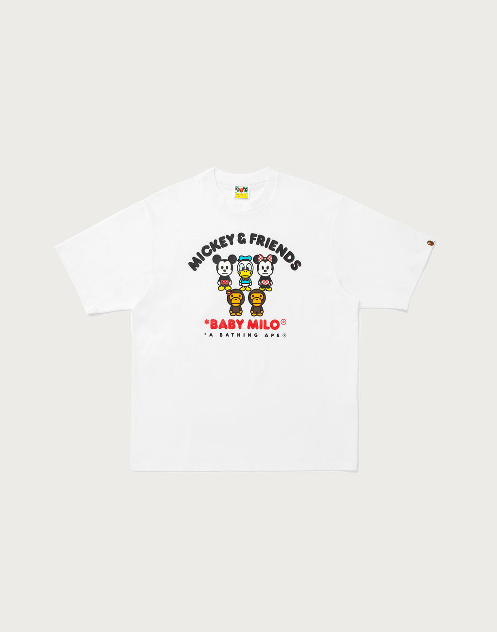 BAPE X DISNEY MICKEY & FRIENDS BABY MILO RELAXED FIT TEE MENS