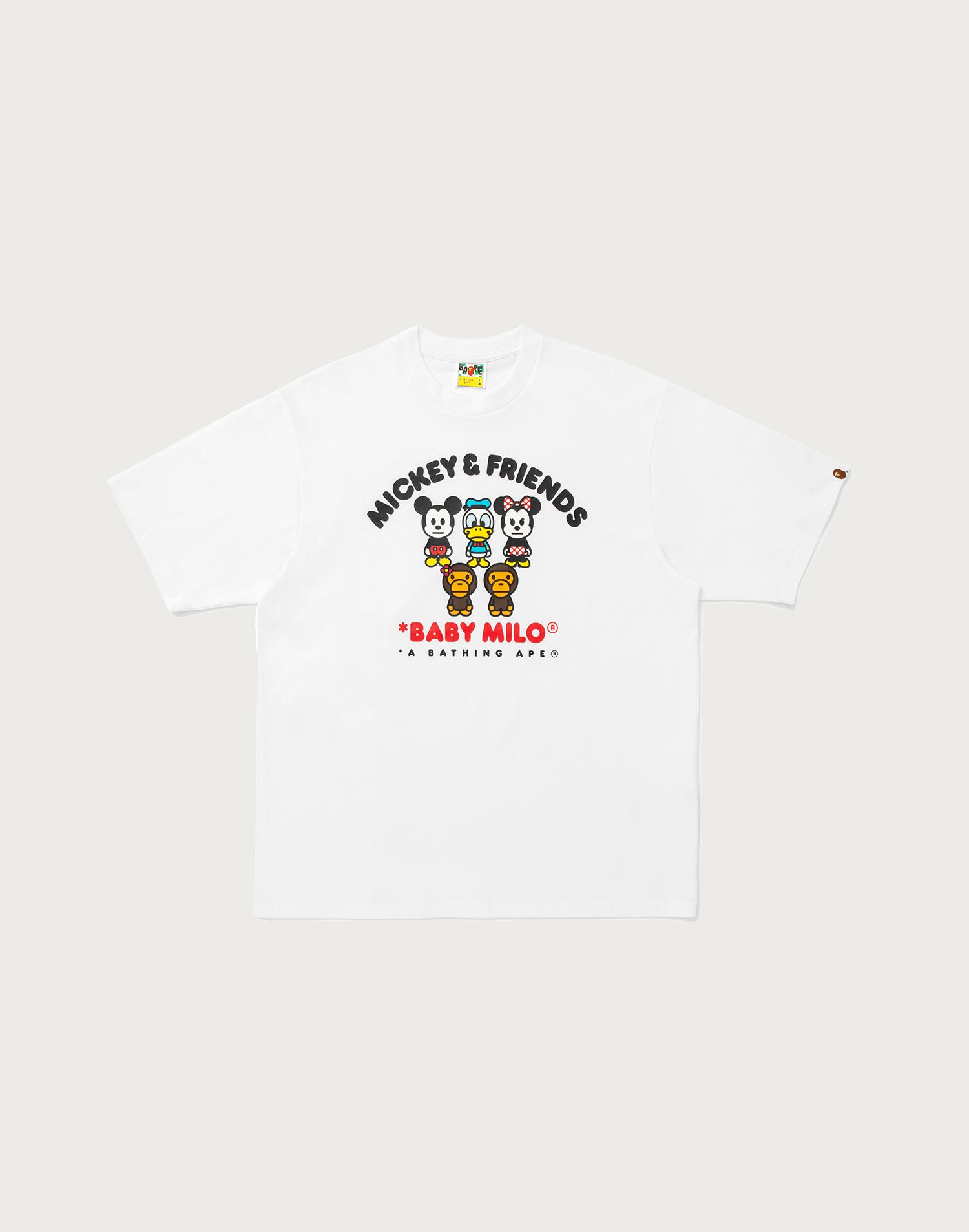 BAPE X DISNEY MICKEY & FRIENDS BABY MILO RELAXED FIT TEE MENS