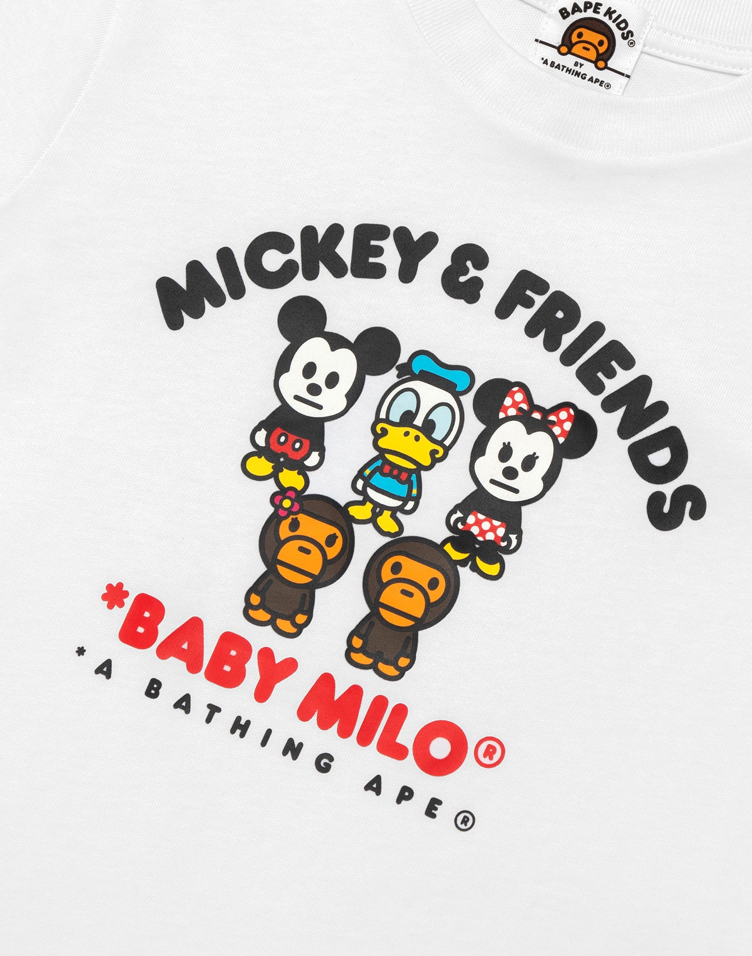 BAPE X DISNEY MICKEY & FRIENDS BABY MILO TEE KIDS – us.bape.com