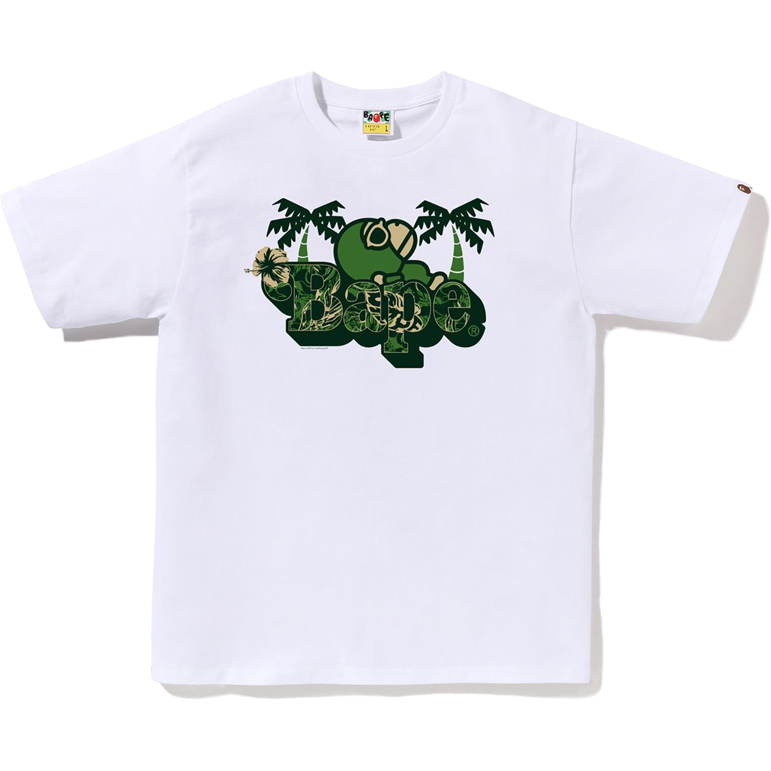 PALM RESORT CAMO MILO ON BAPE TEE MENS