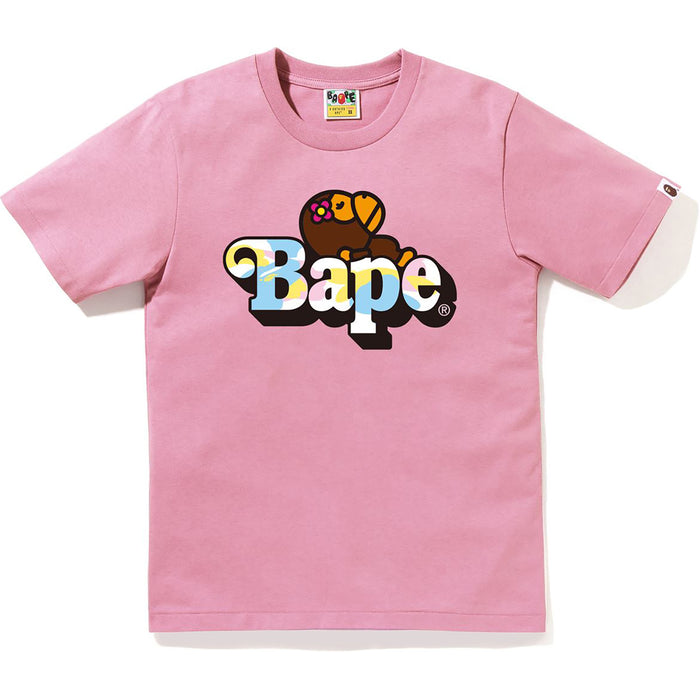 NEW MULTI CAMO BABY LISA ON BAPE TEE LADIES