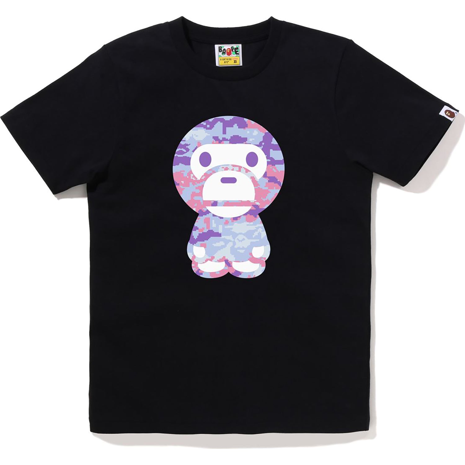 MULTI PIXEL CAMO BIG BABY MILO TEE LADIES – us.bape.com