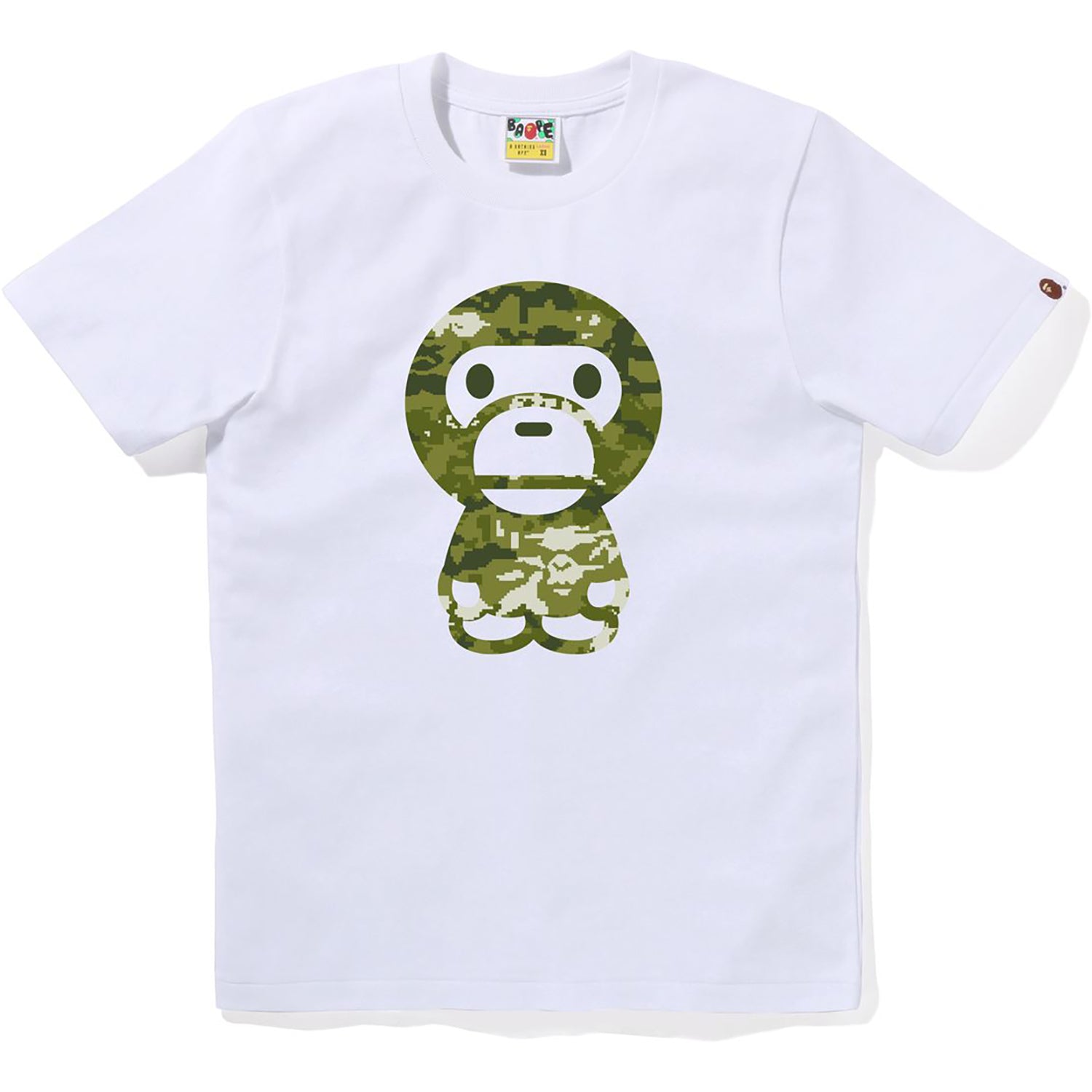 MULTI PIXEL CAMO BIG BABY MILO TEE LADIES – us.bape.com