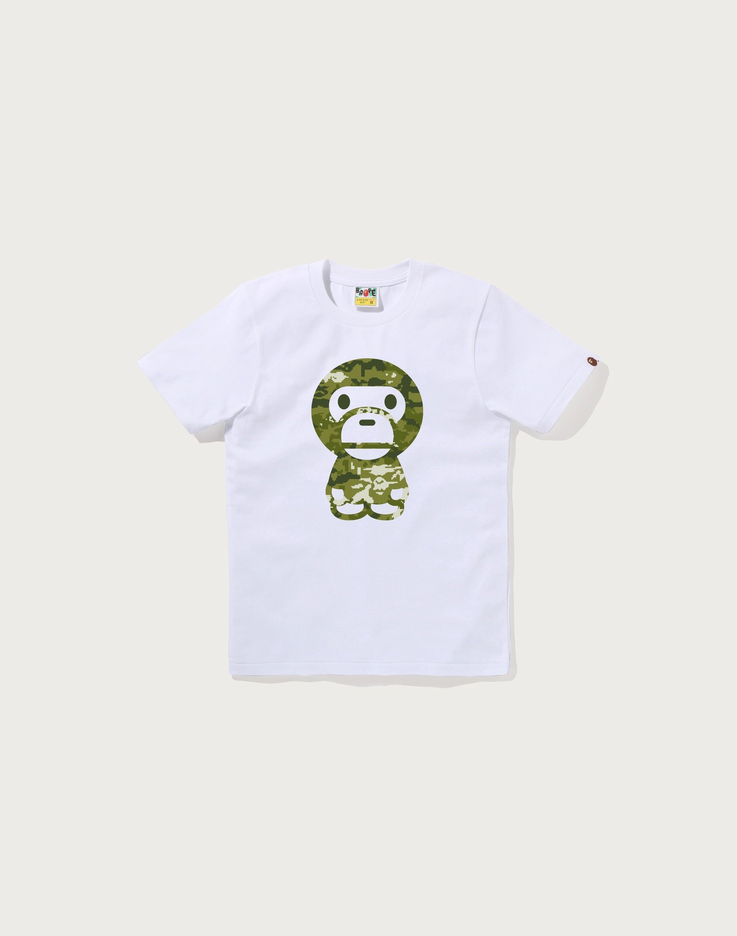 MULTI PIXEL CAMO BIG BABY MILO TEE LADIES – us.bape.com