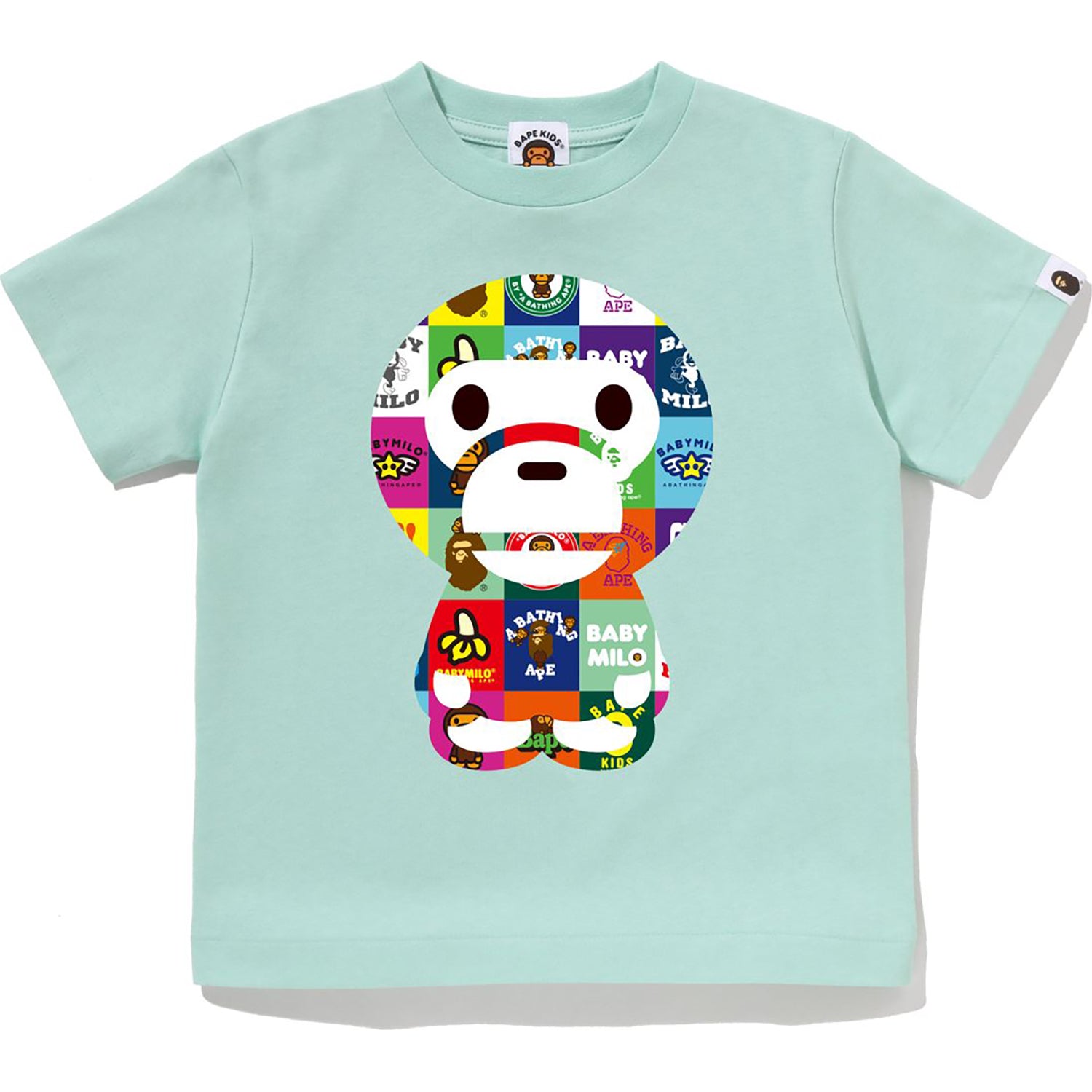 BABY MILO PATCHWORK BIG BABY MILO TEE KIDS – us.bape.com