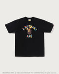 BAPE X MEDICOM TOY 30TH ANNIV. COLLEGE MILO TEE MENS