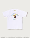 BAPE X MEDICOM TOY 30TH ANNIV. COLLEGE MILO TEE MENS