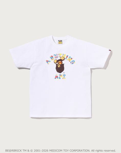 BAPE X MEDICOM TOY 30TH ANNIV. COLLEGE MILO TEE MENS – us.bape.com