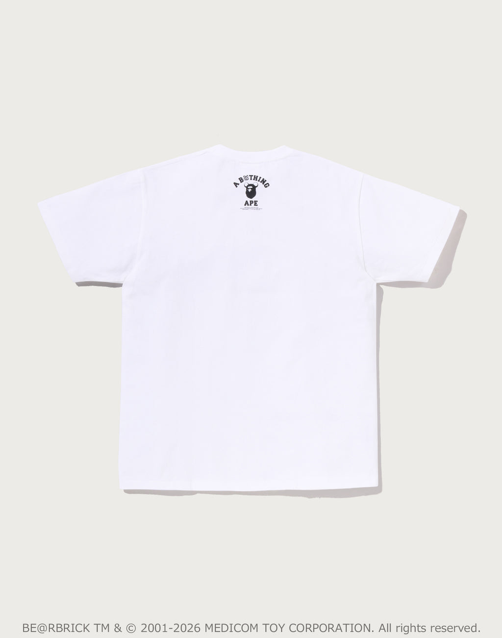 BAPE X MEDICOM TOY 30TH ANNIV. COLLEGE MILO TEE MENS